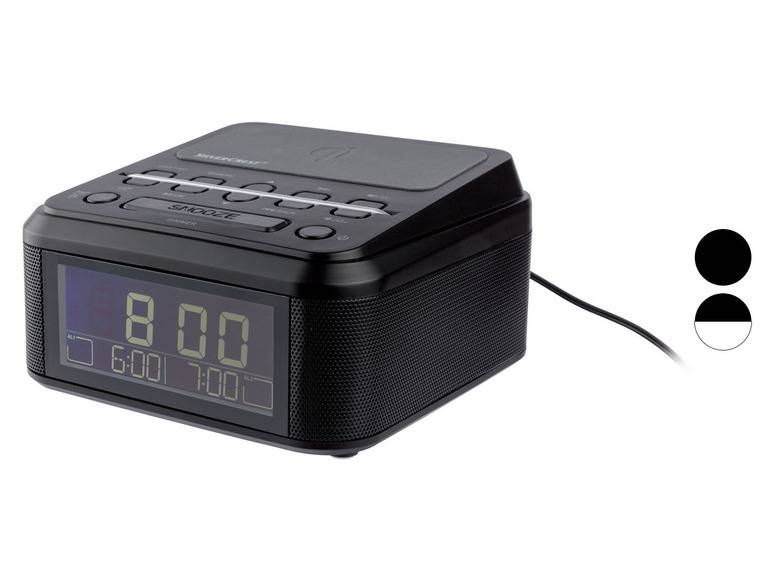 SILVERCREST® Uhrenradio, mit Qi Ladung, DAB+, Bluetooth zollfrei