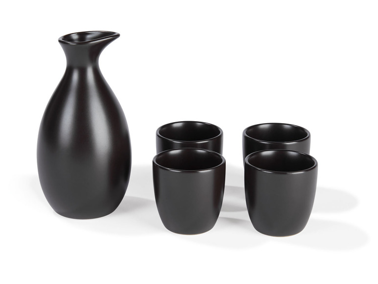 ERNESTO® Sake-Set, 5-teilig, Steingut Heißer Verkauf
