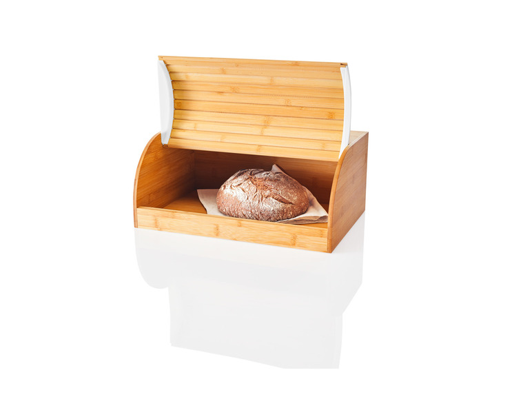 ERNESTO® Bambus-Brotkasten, mit Klappdeckel Große Rabatte