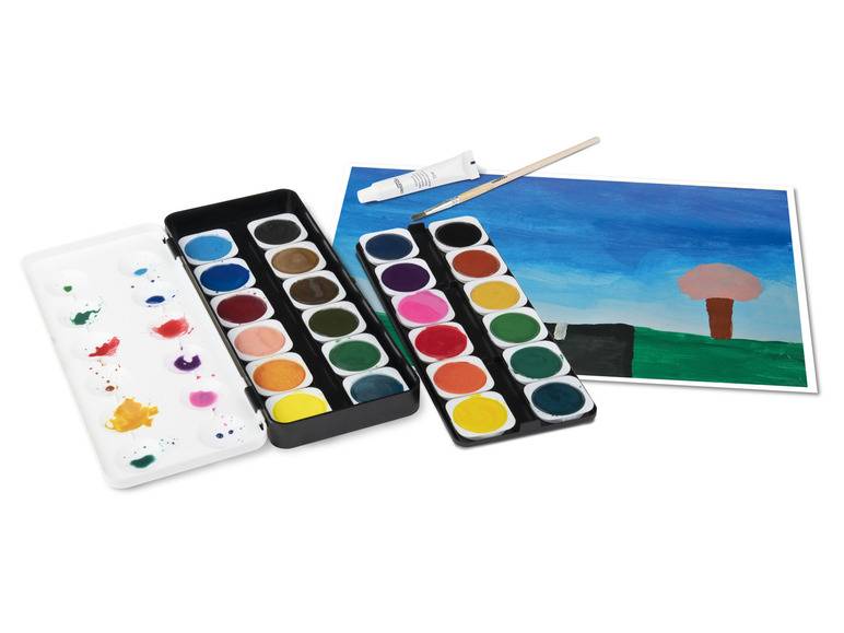crelando® Schuldeckfarbkasten, 24 Farben Bestseller