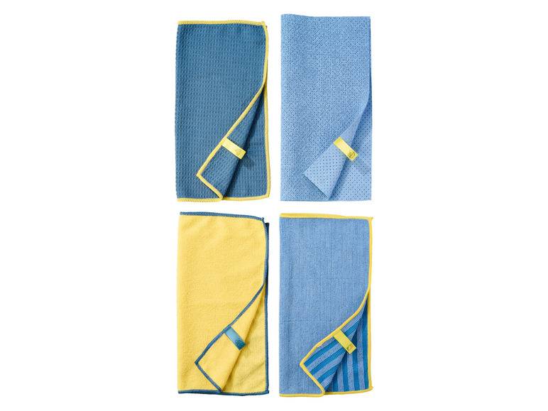 LIVARNO home Mikrofasertücher-Set, 4 Stück Kostenlose Rückgabe
