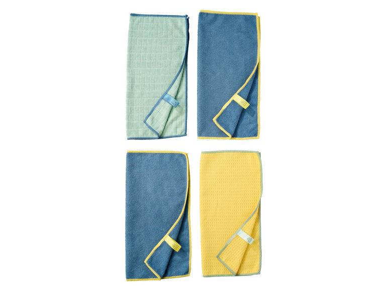LIVARNO home Mikrofasertücher-Set, 4 Stück Kostenlose Rückgabe