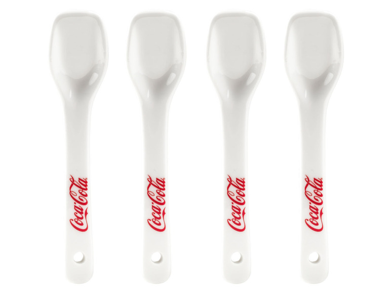 Coca Cola Eisbecher mit Löffeln, 4er Set Angebote