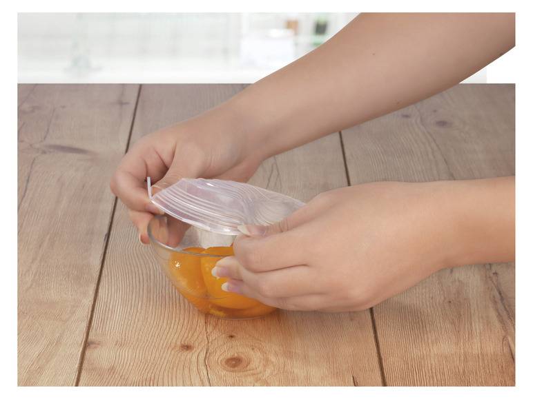 GOURMETmaxx Flexible Silikondeckel, 12 Stück , transparent Sonderangebote