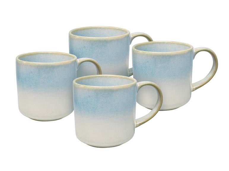 vanWell Kaffeebecher 4erSet 38cl mit Farbglasur Steingut 2025