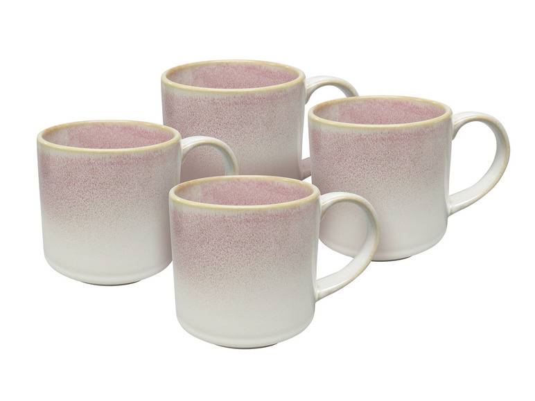 vanWell Kaffeebecher 4erSet 38cl mit Farbglasur Steingut 2025