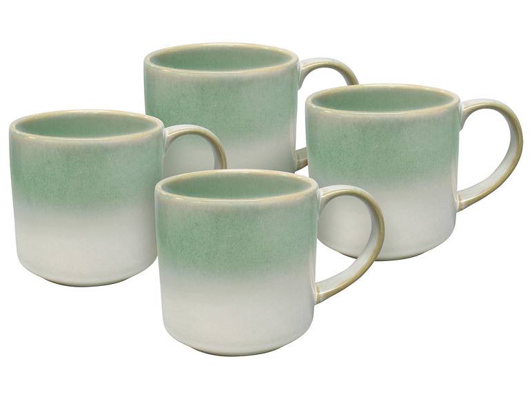 vanWell Kaffeebecher 4erSet 38cl mit Farbglasur Steingut 2025