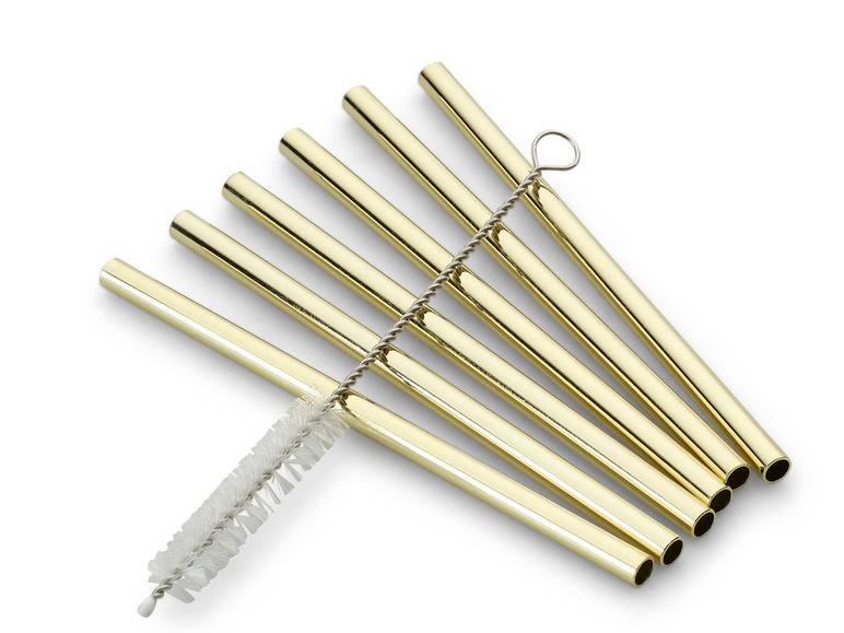 ECHTWERK Strohhalme Edelstahl 6tlg im Angebot