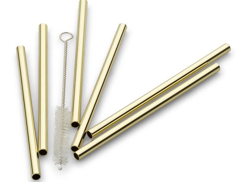 ECHTWERK Strohhalme Edelstahl 6tlg im Angebot