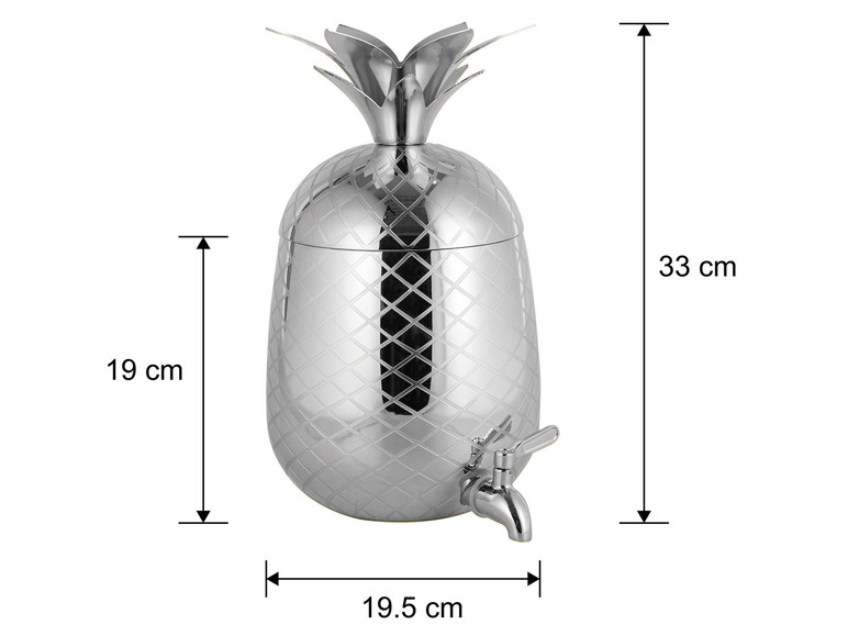 ECHTWERK Ananas Getränkespender 4,7L Rabatt