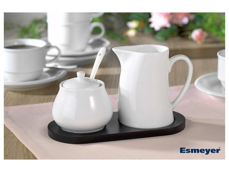 Esmeyer Milch- und Zuckerset aus weißem Porzellan Valentinstagsangebot