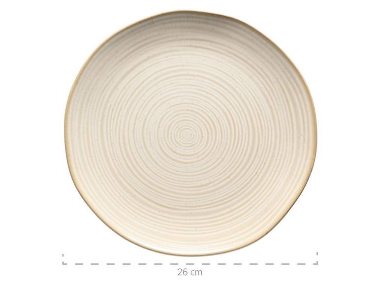 MÄSER Serie Nottingham, Vintage Teller-Set für 4 Personen, 8-teiliges Tafel-Service mit Speiseteller und Suppenteller im Retro-Look, Beige, Steinzeug Bis zu 60% Rabatt
