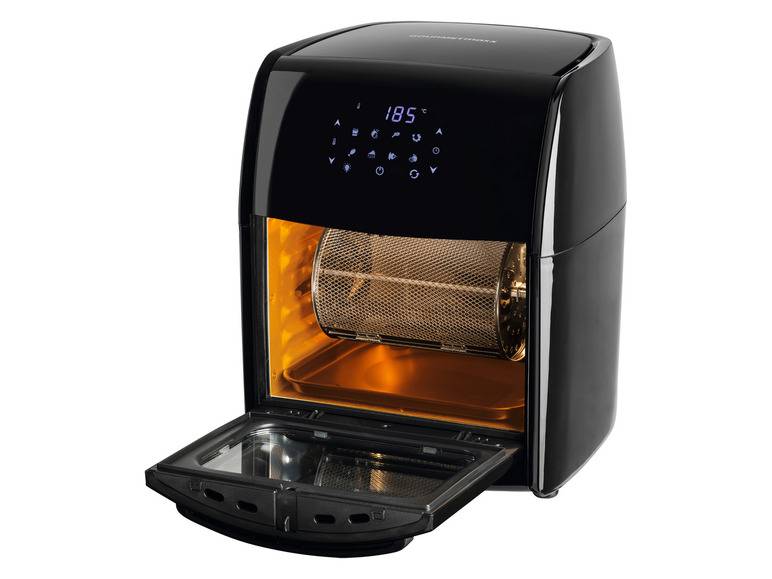 GOURMETmaxx Heißluftfritteuse mit Rotisserie, 1800 W, 12 l Kostenloser Versand international