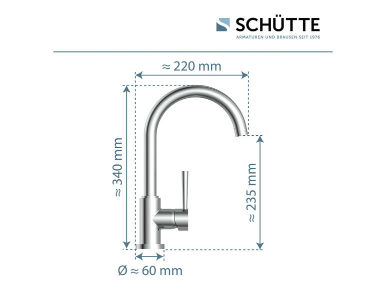 Schütte Küchenarmatur »CORNWALL«, Niederdruck Armatur Küche, 360° Wasserhahn Küche Im Verkauf