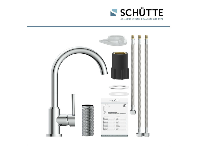 Schütte Küchenarmatur »CORNWALL«, Niederdruck Armatur Küche, 360° Wasserhahn Küche Im Verkauf