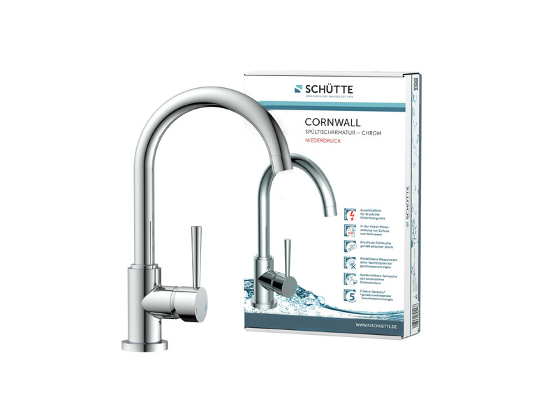 Schütte Küchenarmatur »CORNWALL«, Niederdruck Armatur Küche, 360° Wasserhahn Küche Im Verkauf