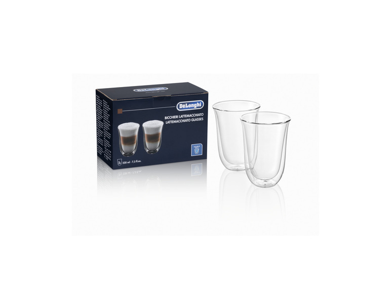Delonghi Latte Macchiato Gläser, 220 ml, 2er Set Rabatte dieses Monats