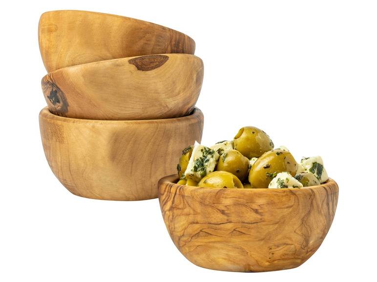 Soltako 2er und 4er Set Antipasti-/Dippschälchen Olivenholz Verkauf