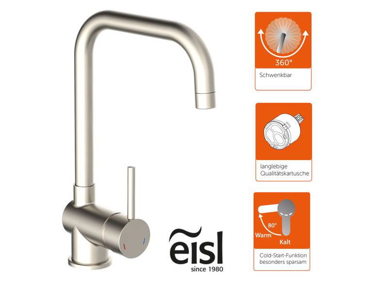 Eisl Küchenarmatur »Futura«, mit Cold-Start Funktion Discount Store für neue Produkte