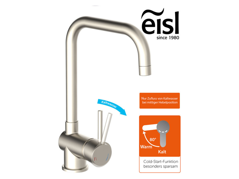 Eisl Küchenarmatur »Futura«, mit Cold-Start Funktion Discount Store für neue Produkte
