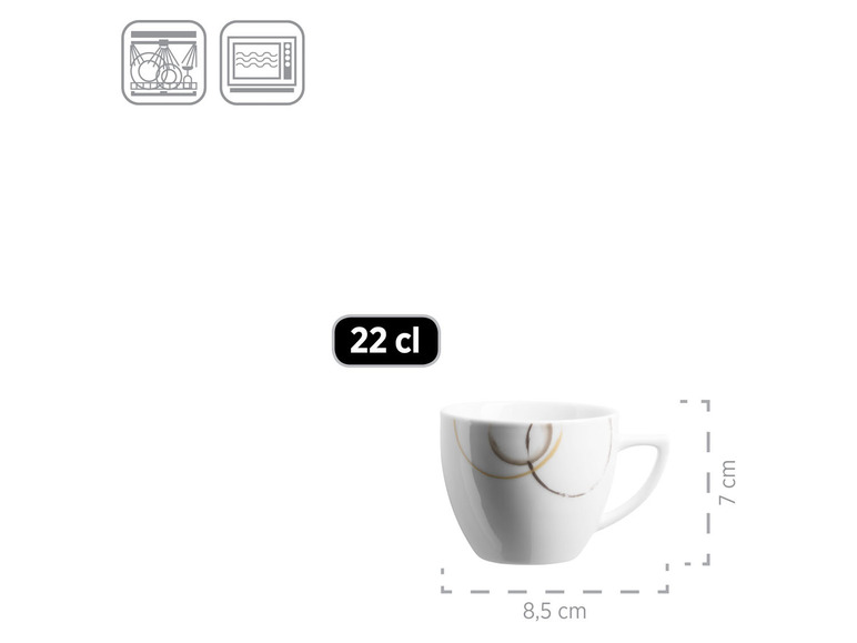 MÄSER Geschirr-Set »Nela«, beige/braun/weiß, 30-teilig Limitierter Zeitrabatt