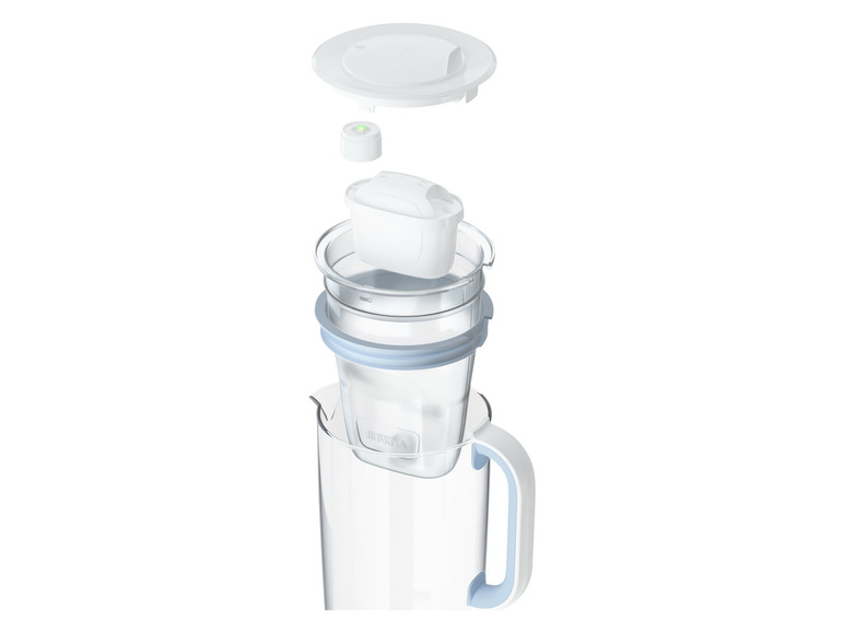 BRITA Glas hellblau inkl. 1x MAXTRA PRO ALL-IN-1 Filterkartusche Versandkostenfrei