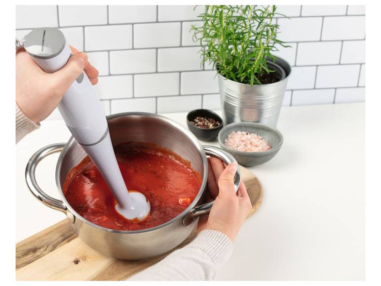 GOURMETmaxx Stabmixer 400 W weiß/grau Cyber Monday