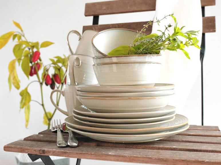 MÄSER Frühstücks-Set-Serie »Nottingham«, 12-teilig, Beige Heißer Verkauf