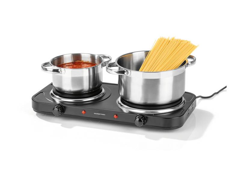 GOURMETmaxx Doppelkochplatte 2500 W schwarz Begrenzte Freigabe