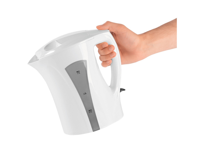 GOURMETmaxx Wasserkocher 1,7 l 2200W weiß/grau JETZT KAUFEN