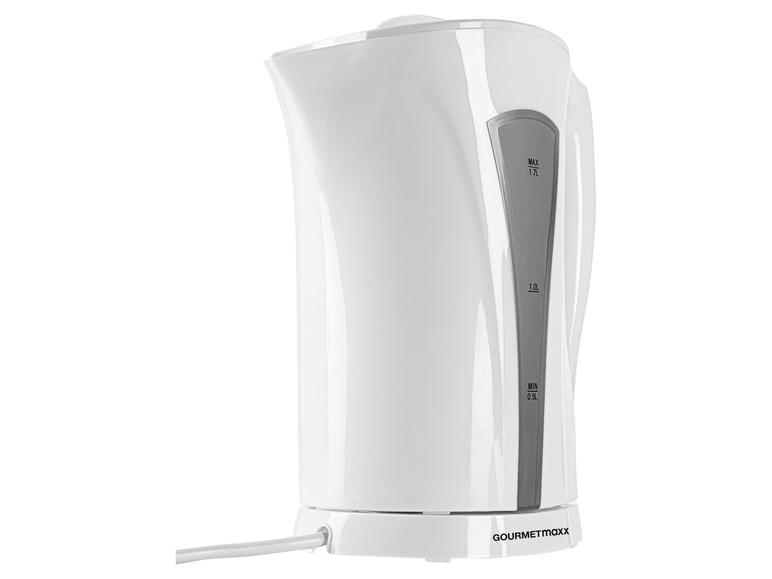 GOURMETmaxx Wasserkocher 1,7 l 2200W weiß/grau JETZT KAUFEN