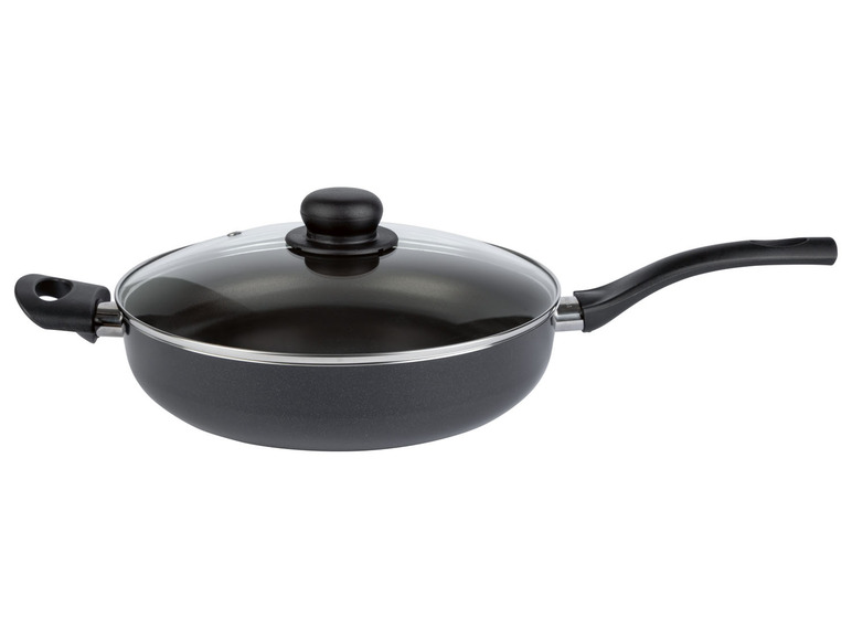 ERNESTO® Sauteuse »Alu Noir« 28 cm mit Gegengriff und Glasdeckel Rabatte dieses Monats