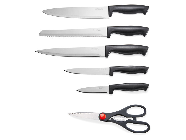 ERNESTO® Messerblock, mit 5 Messern und Schere Meist gekauft