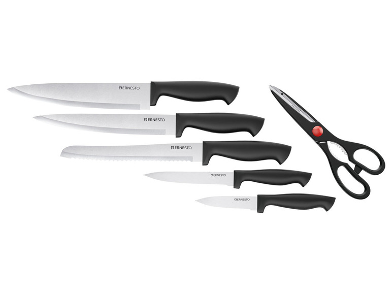 ERNESTO® Messerblock, mit 5 Messern und Schere Meist gekauft