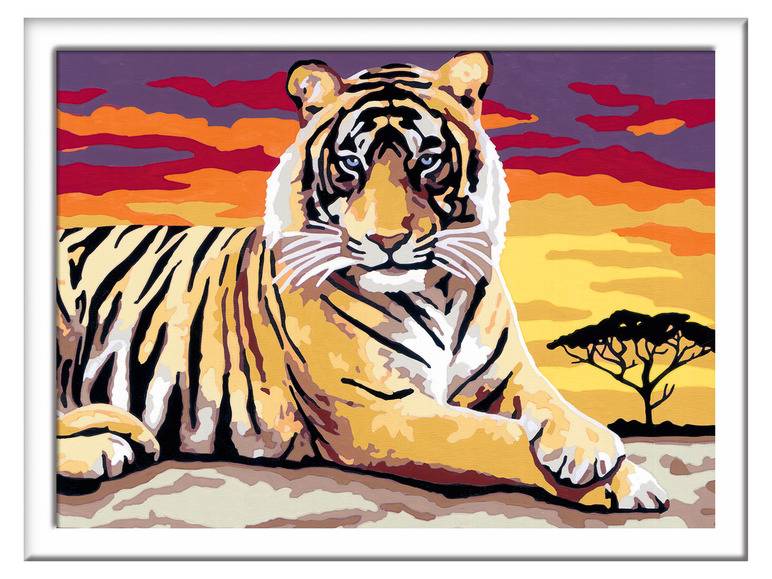 Ravensburger Malen nach Zahlen »Majestätischer Tiger« Sonderangebot