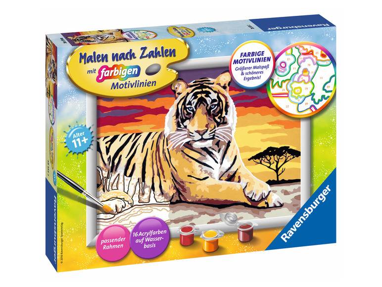 Ravensburger Malen nach Zahlen »Majestätischer Tiger« Sonderangebot