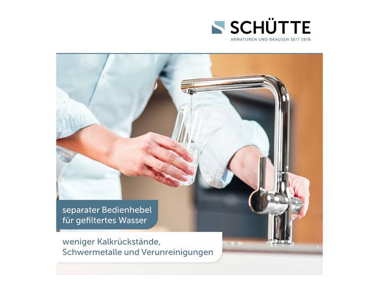 Schütte Küchenarmatur mit Filtersystem »Aquastar Pro«, mit 360° schwenkbarem Auslauf Rabatt