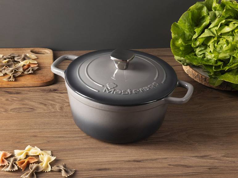 Masterpro Kasserolle, Gusseisen, mit Deckel, Ø22 cm Valentinstagsangebot