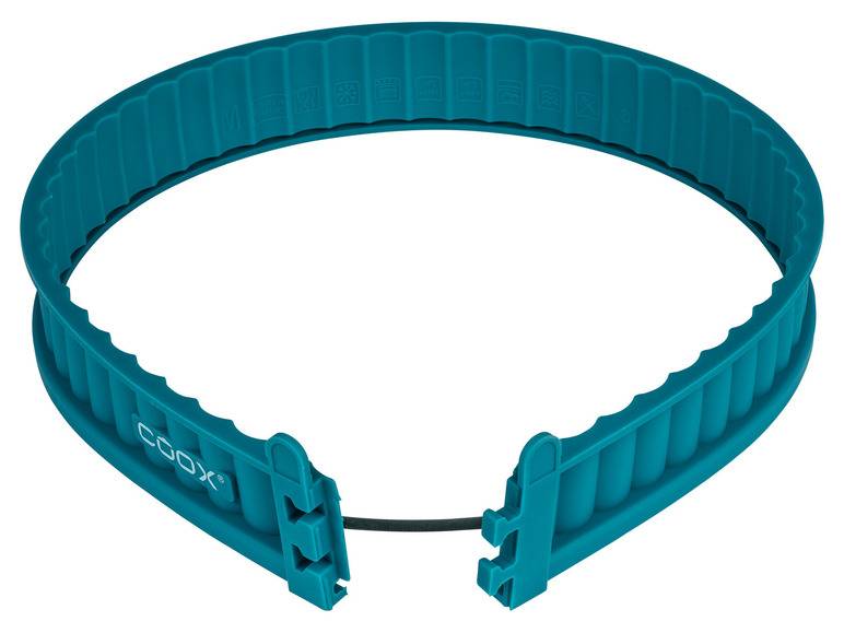 Coox Silikon-Quicheform mit Glasboden + ERNESTO® Messbecher-Set, 2-teilig Räumungsverkauf