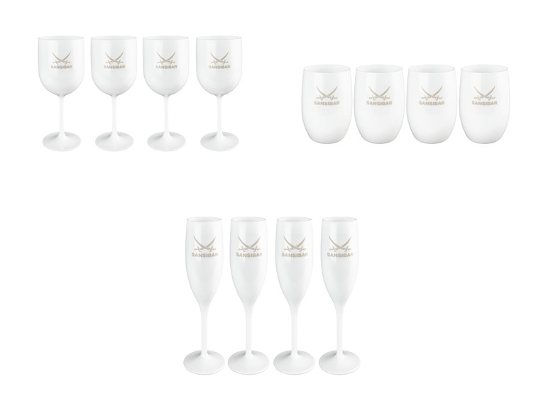 SANSIBAR Weingläser \ Champagnergläser \ Trinkgläser, 4-teilig Flash Sale