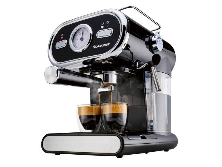 SILVERCREST® KITCHEN TOOLS Espressomaschine »SEM 1100 E1«, schwarz, 1100 W Neuheiten