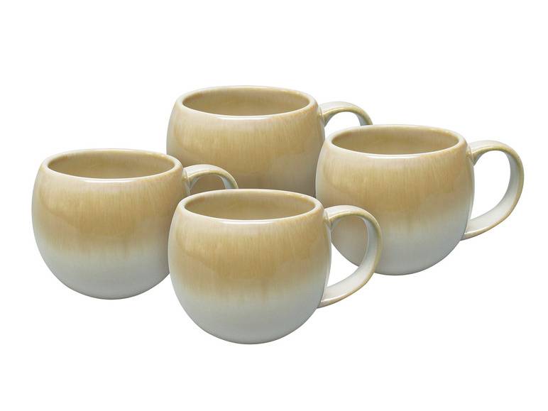 vanWell Kaffeebecher 4erSet bauchig ca. 50cl Steingut Nur für heute