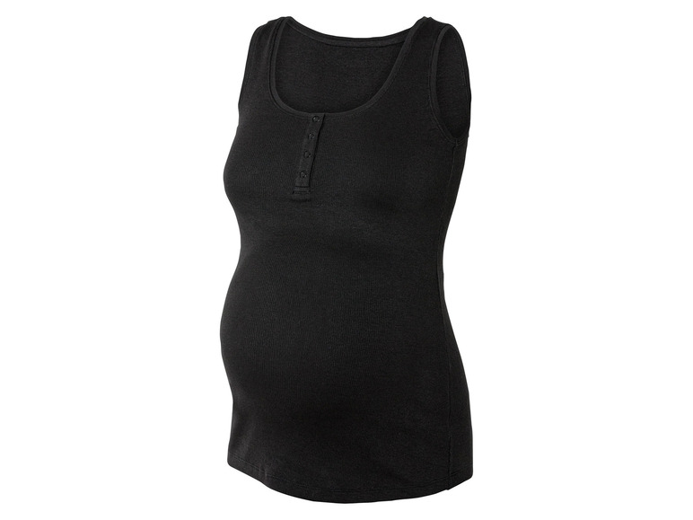 esmara® Damen Umstands-Ripptops, 2 Stück, mit Baumwolle Im Verkauf