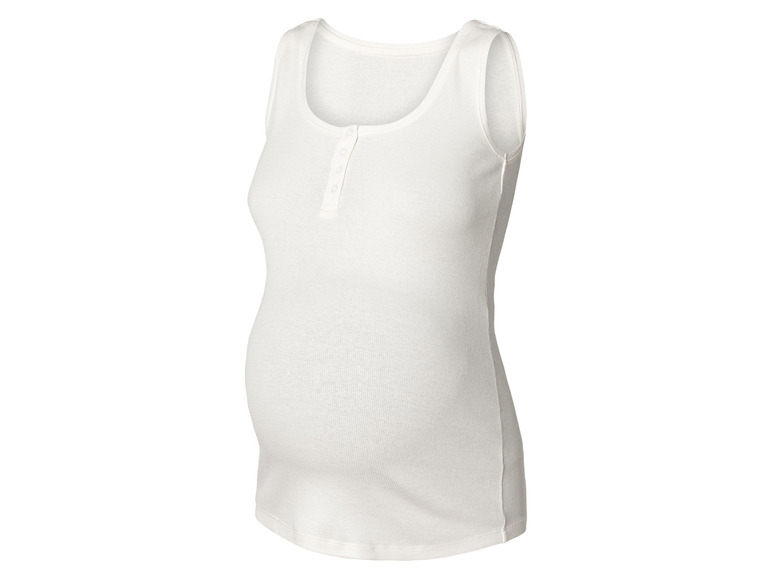 esmara® Damen Umstands-Ripptops, 2 Stück, mit Baumwolle Im Verkauf
