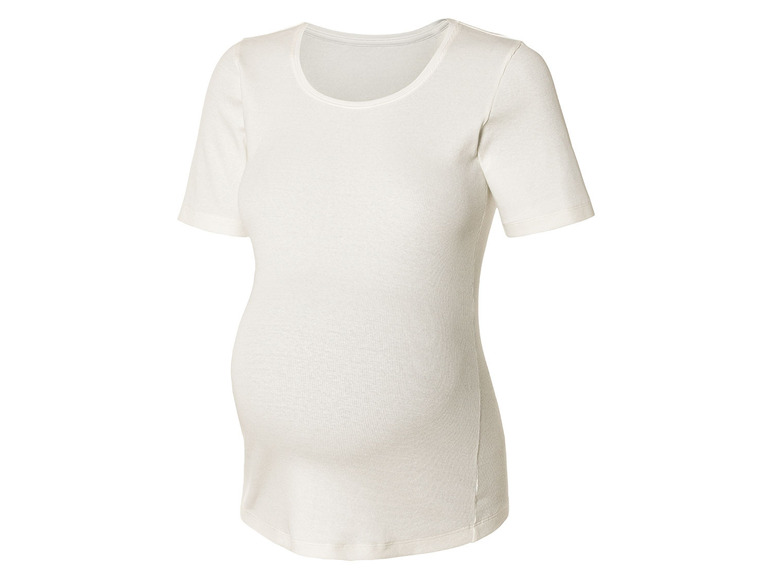 esmara® Damen Umstands-T-Shirts, 2 Stück, in modischer Ripp-Qualität zollfrei