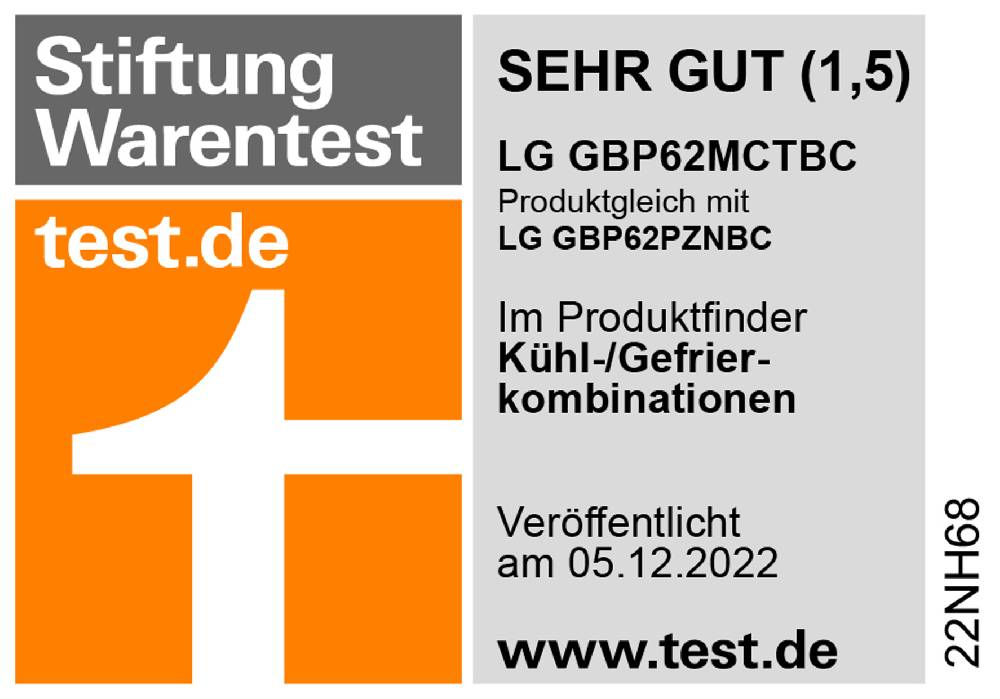 LG Kühl-Gefrierkombination »GBP62PZNBC« Total NoFrost Bis zu 50% Rabatt
