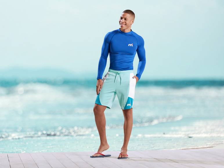 Mistral Herren Sweatshorts mit HeiQ Technologie Mint Fabrikladen