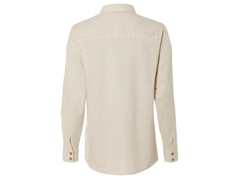 esmara® Damen Leinenbluse, leger geschnitten Auslauf