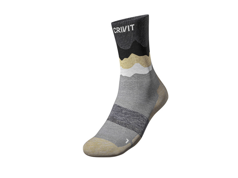 CRIVIT Herren Outdoorsocken, 2 Paar, mit SmartStep-Fußbett Günstig kaufen