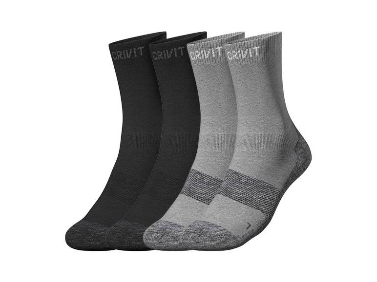 CRIVIT Herren Outdoorsocken, 2 Paar, mit SmartStep-Fußbett Günstig kaufen